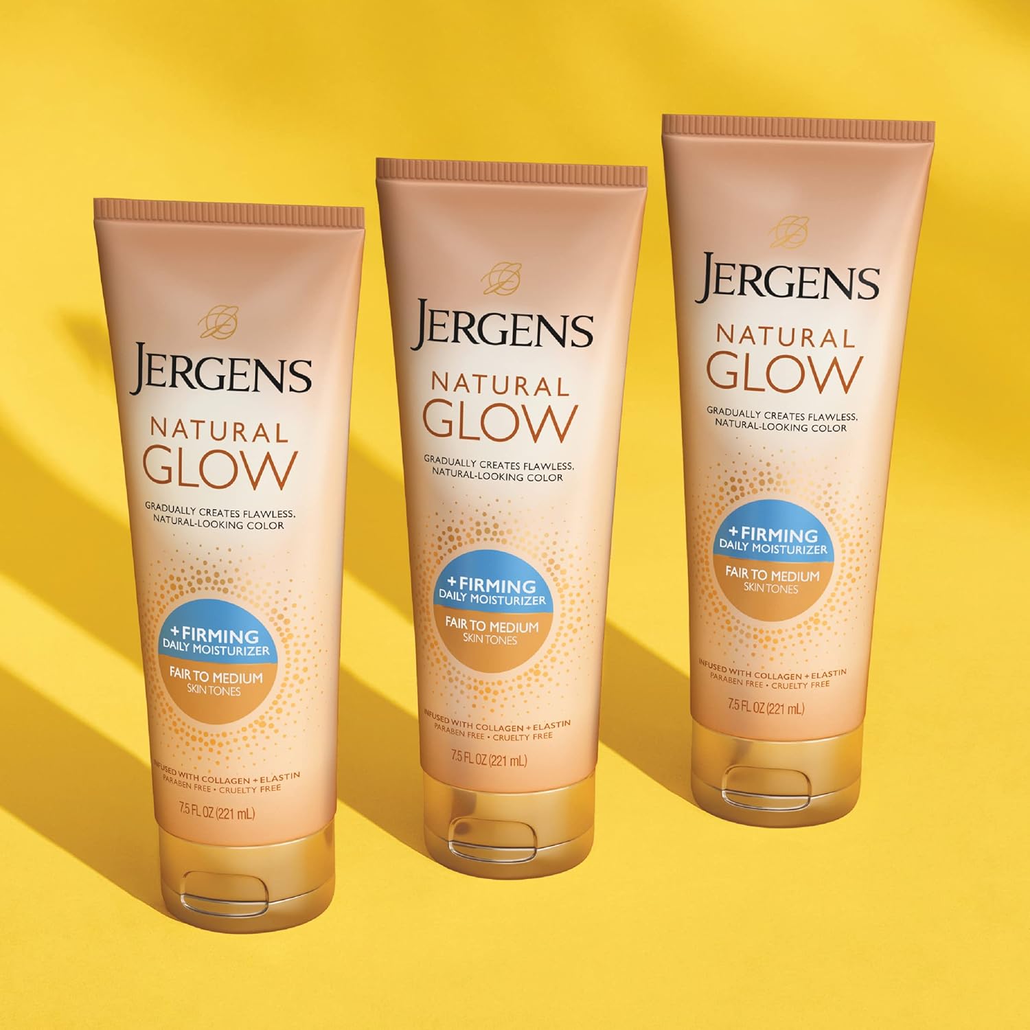 Jergens Natural Glow +Firming Self Tanner Body Lotion, Fair to Medium Skin Tone, Sunless Tanning Moisturizer with Collagen and Elastin. Helps to Visibly Reduce Cellulite, 7.5 Fl Oz - Image 11