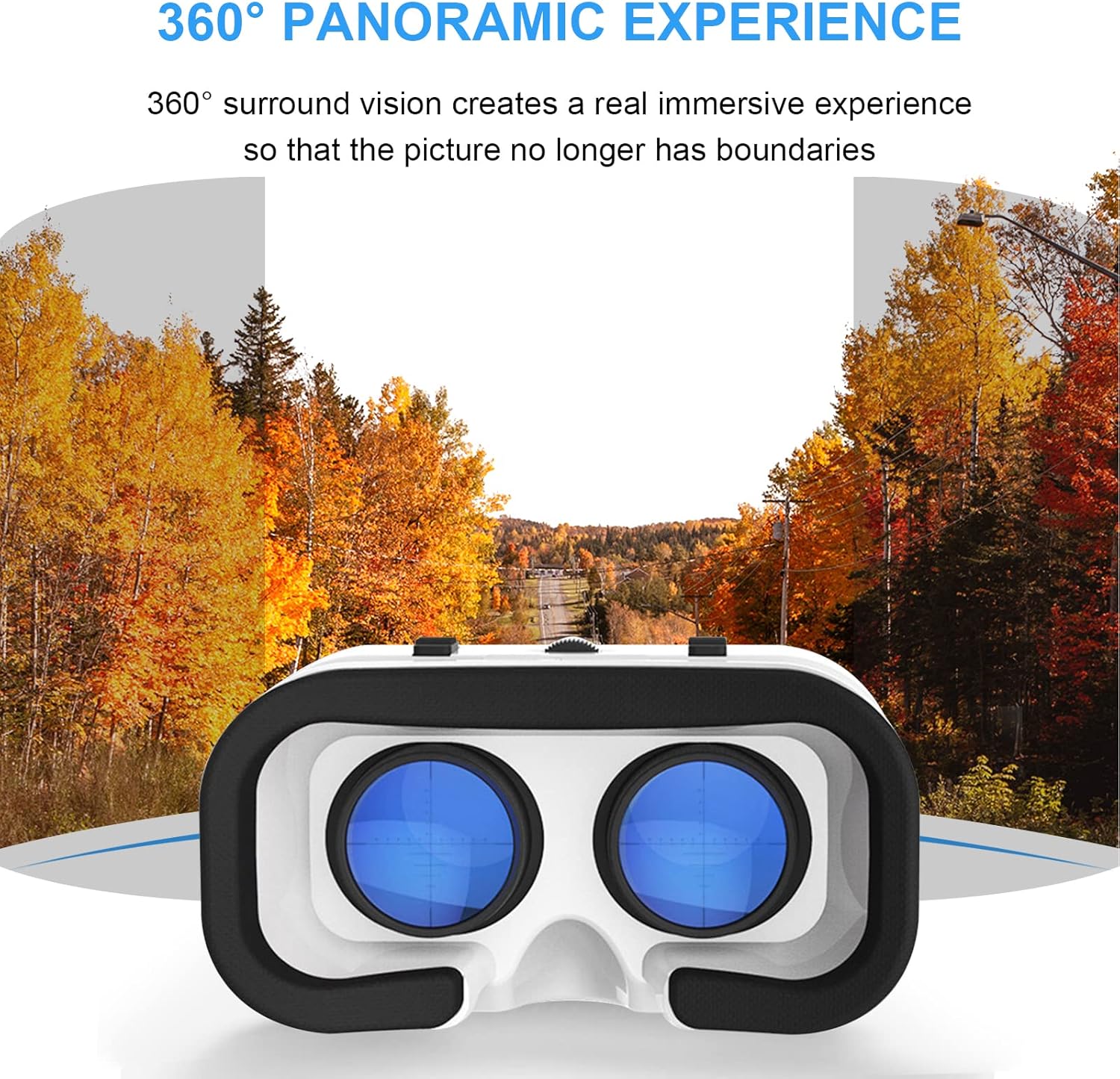VR Headset for iPhone or Android Compatible 4.7-6.5 inch, Virtual Reality 3D Glasses Headset Helmets with Controller, for Mobile Games & Movies - Image 7