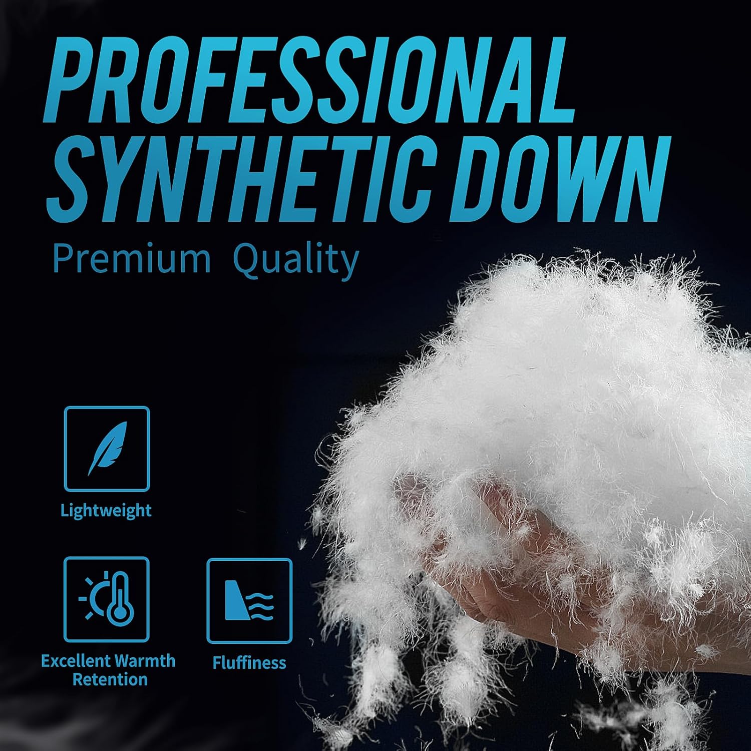 covacure Camping Blanket - Outdoor Travel Blanket, Packable, Puffy Blanket, Lightweight & Warm Quilt for Camping, Hiking, Backpacking, Outdoors, Travel, Beach(Blue) - Image 3