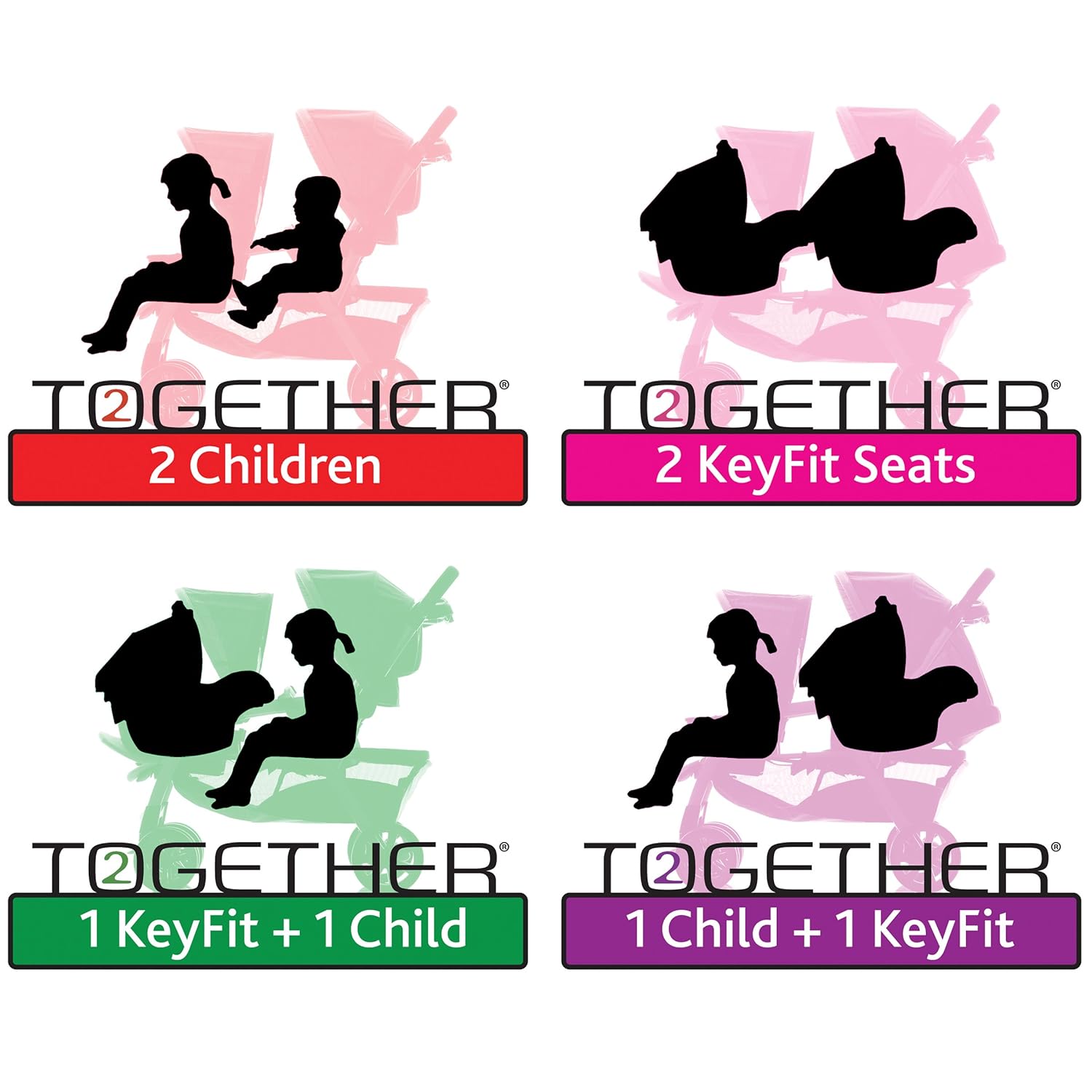 Chicco Cortina Together Double Stroller, Minerale - Image 3