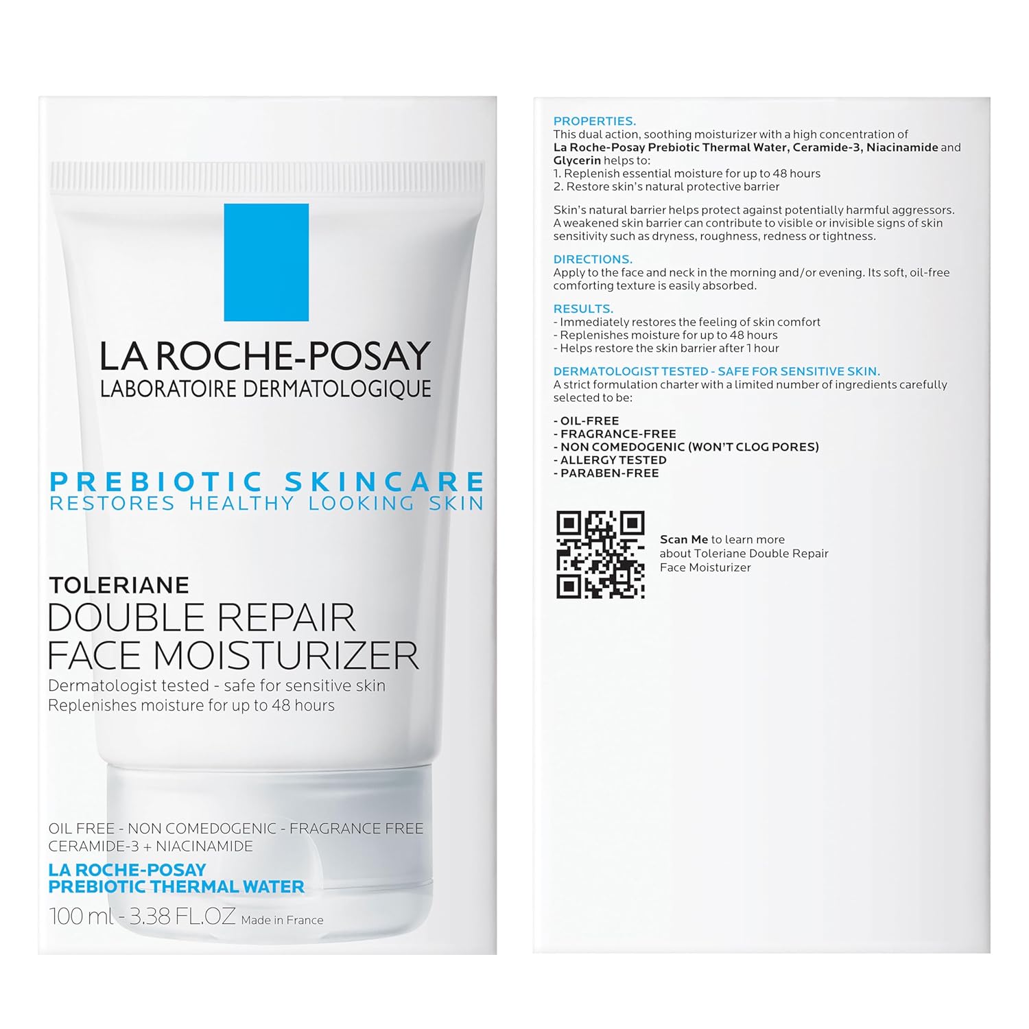 La Roche-Posay Toleriane Double Repair Face Moisturizer, Daily Moisturizer Face Cream with Ceramide and Niacinamide for All Skin Types, Oil Free, Fragrance Free - Image 10