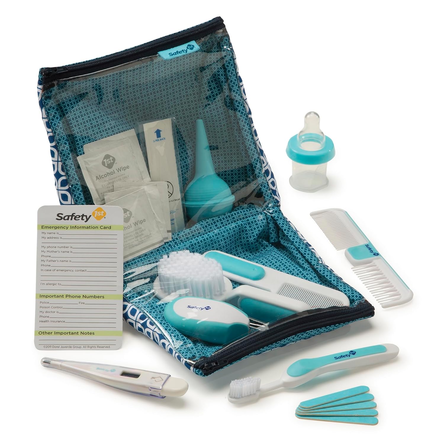Deluxe Baby Healthcare and Grooming Kit, Arctic Blue, Newborn Baby Essentials, One Size, 25 Pieces - Image 6