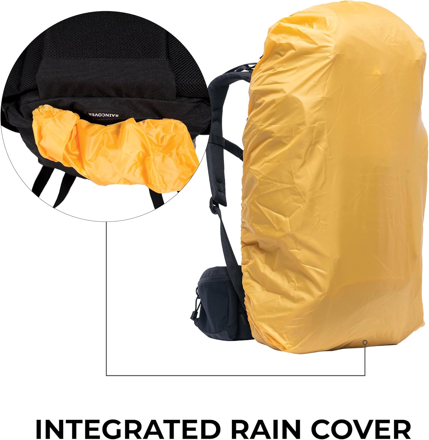 TETON 55L Scout Internal Frame Backpack for Hiking, Camping, Backpacking, Rain Cover Included - Image 5