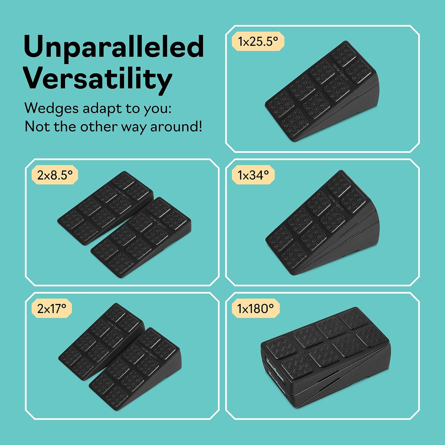 Squat Wedge - Squat Wedge Block 520 LBS Weight Capacity - Slant Board for Calf Stretching - Calf Stretcher Slant Board - yoga blocks - Image 5