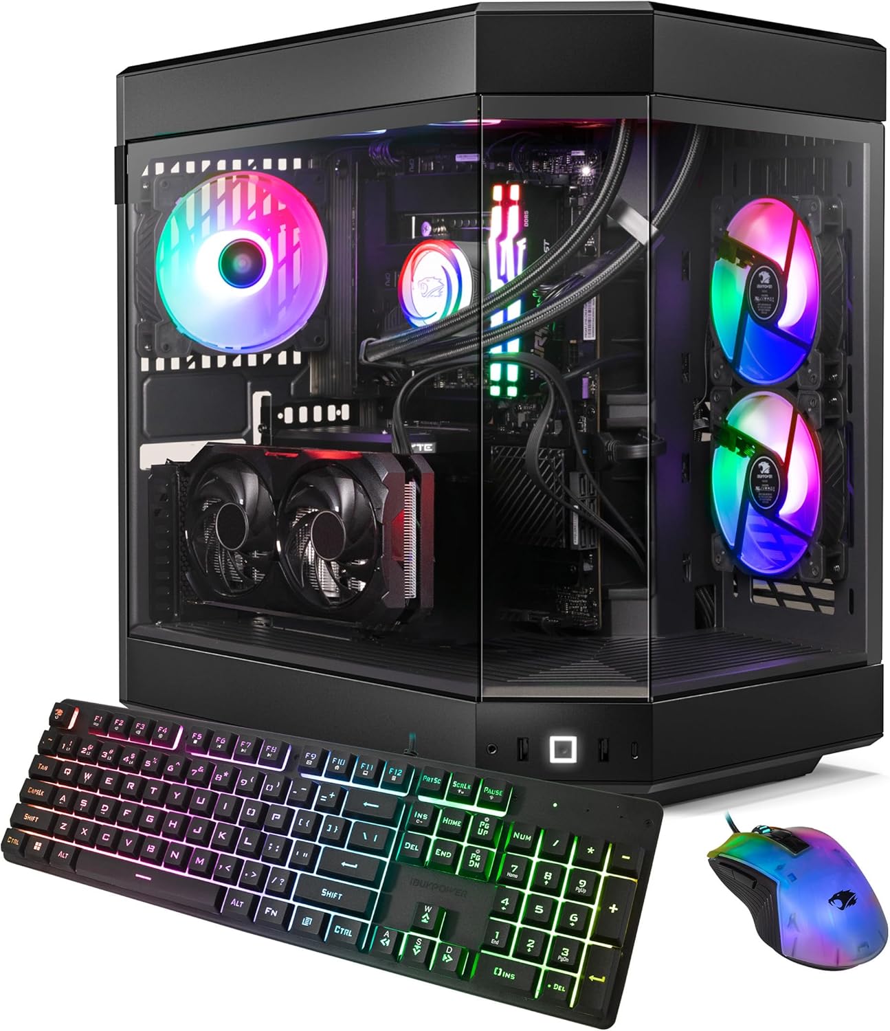 iBUYPOWER Y60 Black Gaming PC Computer Desktop Y60BA9N47TS03 (AMD Ryzen 9 7900X CPU, NVIDIA GeForce RTX 4070 Ti Super 16GB GPU, 32GB DDR5 RGB 5200MHz RAM, 2TB NVMe, WiFi Ready, Windows 11 Home) - Image 2