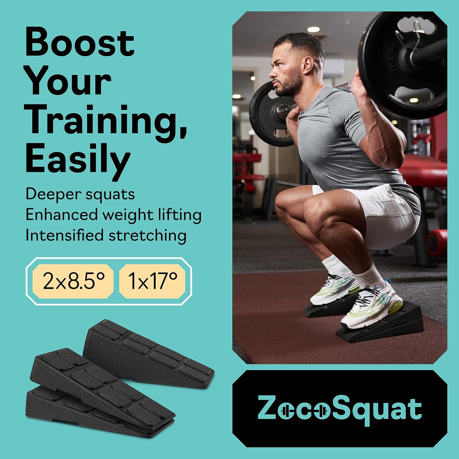 Squat Wedge - Squat Wedge Block 520 LBS Weight Capacity - Slant Board for Calf Stretching - Calf Stretcher Slant Board - yoga blocks - Image 3