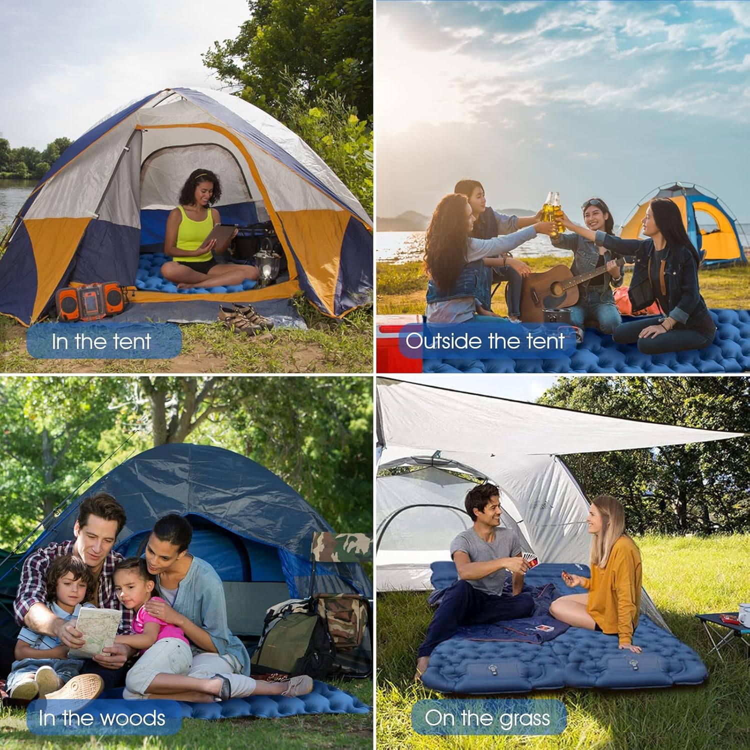 HiiPeak Sleeping Pad for Camping- Ultralight Inflatable Sleeping Mat with Built-in Foot Pump, Upgraded Durable Compact Camping Air Mattress for Camping, Backpacking, Hiking - Image 7