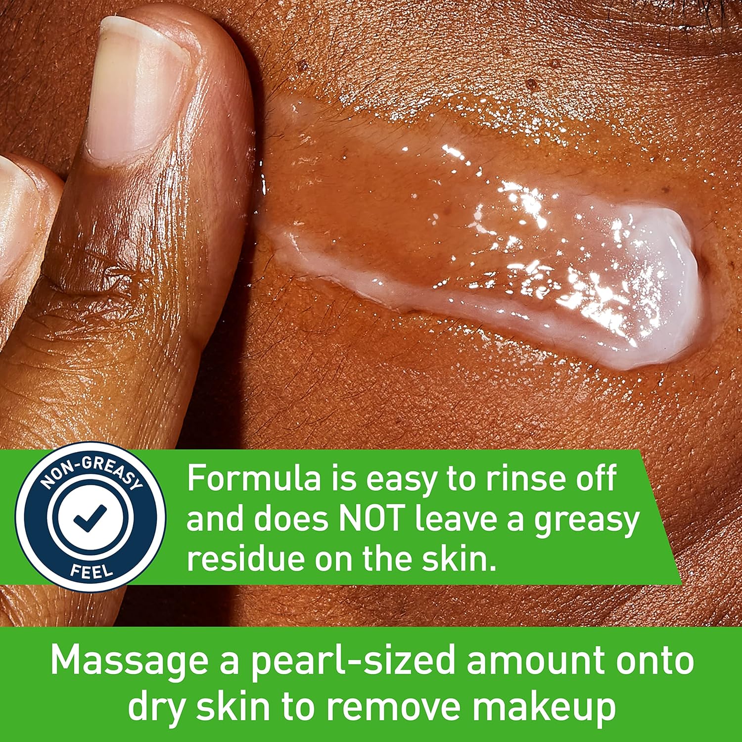 CeraVe Cleansing Balm Makeup Remover, Waterproof Makeup Remover With Ceramides & Plant-Based Jojoba Oil To Nourish & Hydrate, Non-Comedogenic & Fragrance Free, 1.3 Oz - Image 3