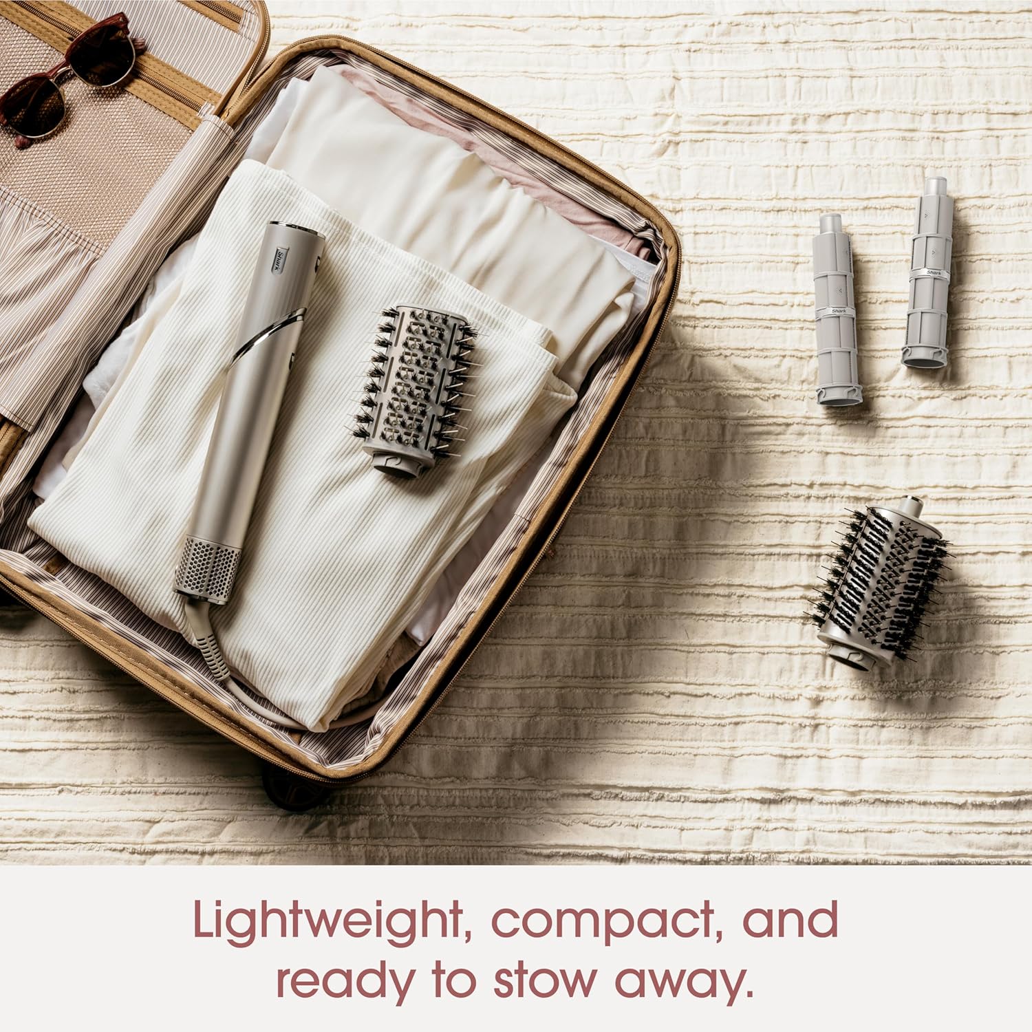 Shark HD430 FlexStyle Air Styling & Drying System, Powerful Hair Dryer Brush & Multi-Styler with Auto-Wrap Curlers, Paddle Brush, Oval Brush, Concentrator Attachment, Stone - Image 10