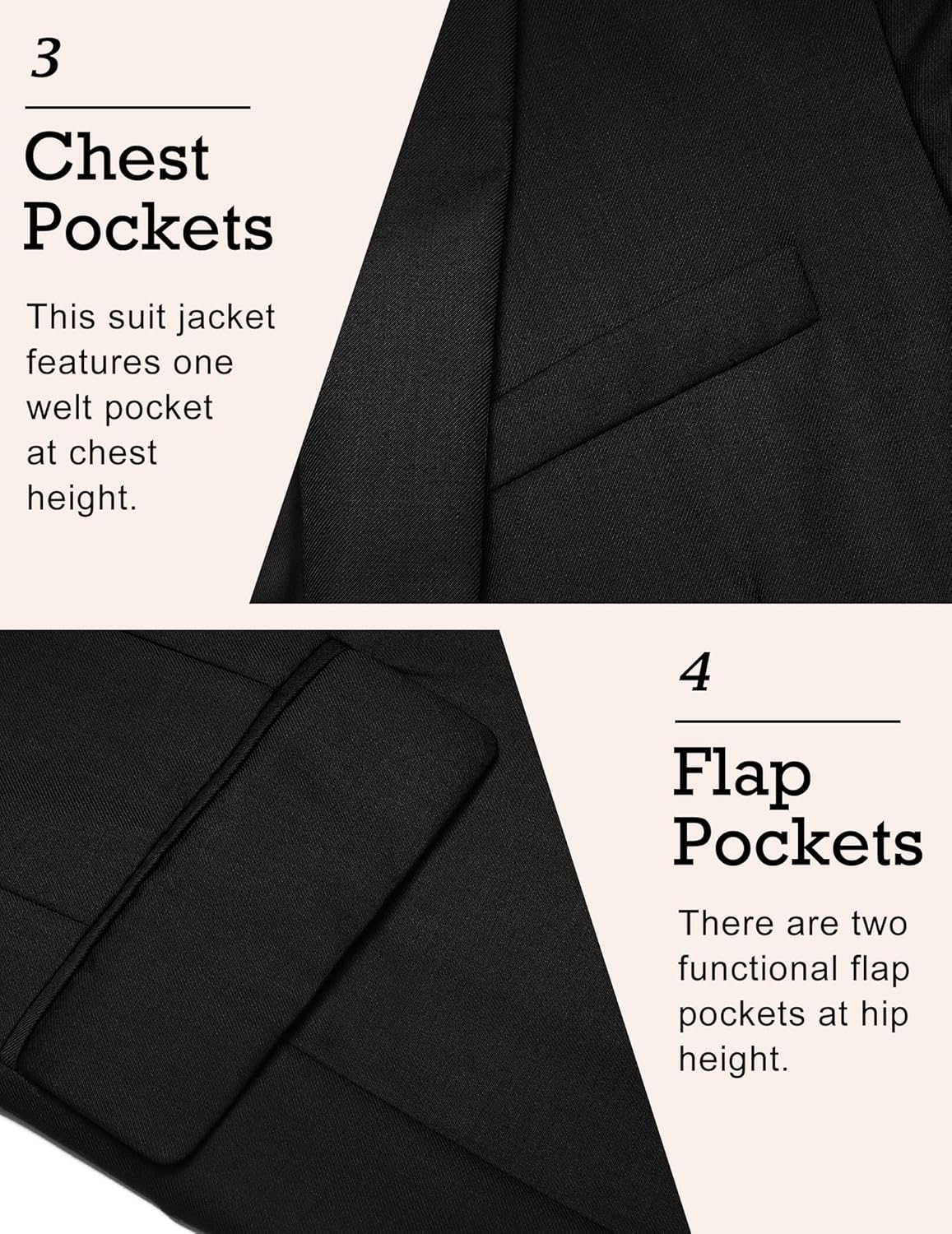 COOFANDY Mens Sport Coat Casual Blazer One Button Business Suit Jacket - Image 6