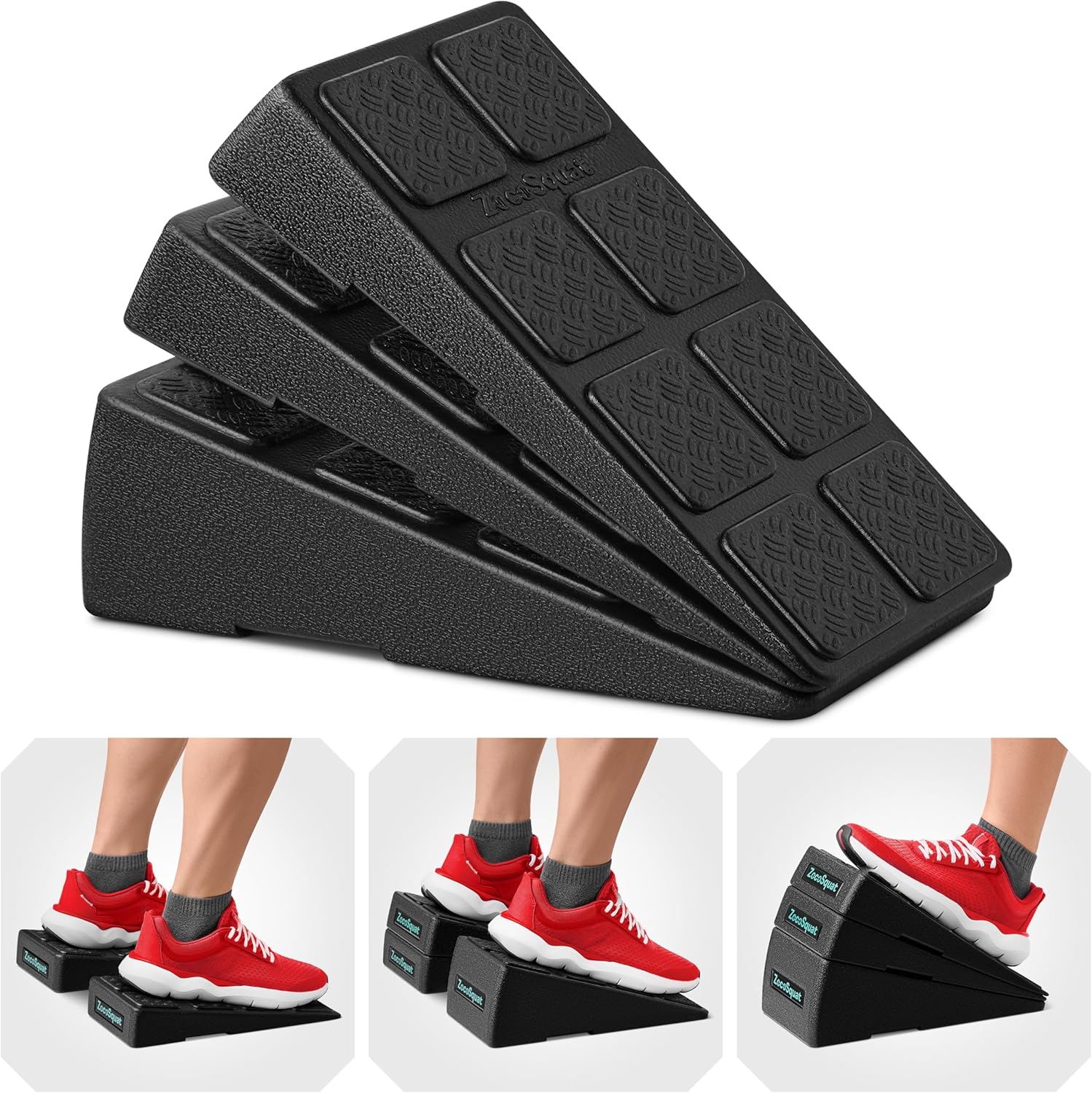 Squat Wedge - Squat Wedge Block 520 LBS Weight Capacity - Slant Board for Calf Stretching - Calf Stretcher Slant Board - yoga blocks - Image 2