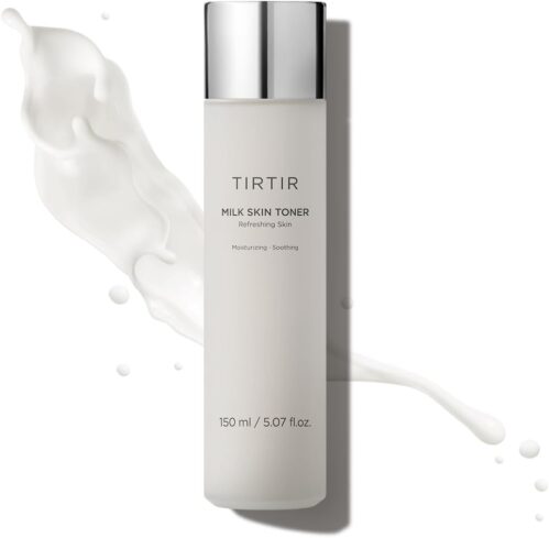 TIRTIR Milk Skin Rice Toner – Deep Moisturizing, Hydrating and Refreshing for face, Niacinamide, Ceramide, Rice Bran Extract, Nature-Oriented Ingredients, Korean Skin Care, Vegan, 150ml / 5.07 fl.oz.