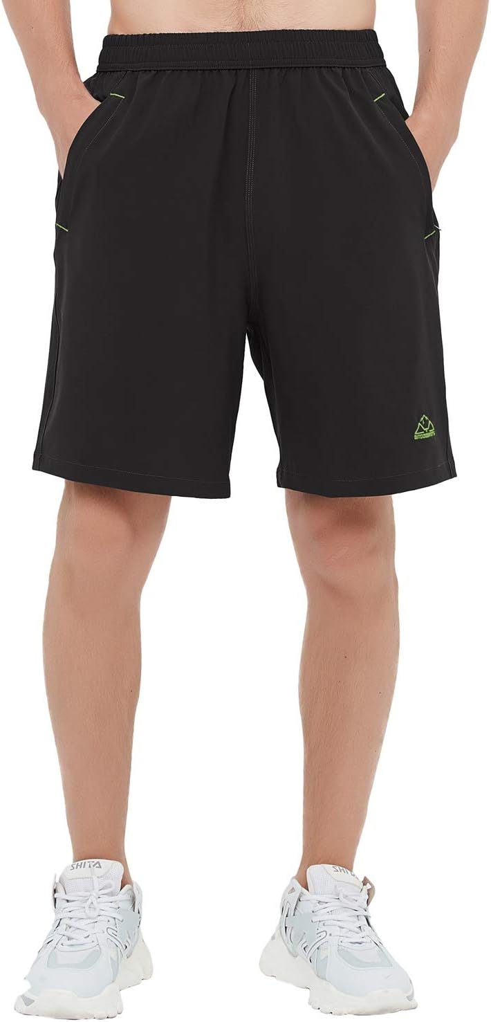 Rdruko Men's Quick Dry Hiking Shorts Lightweight Running Gym Outdoor Active Shorts with Zipper Pockets - Image 4