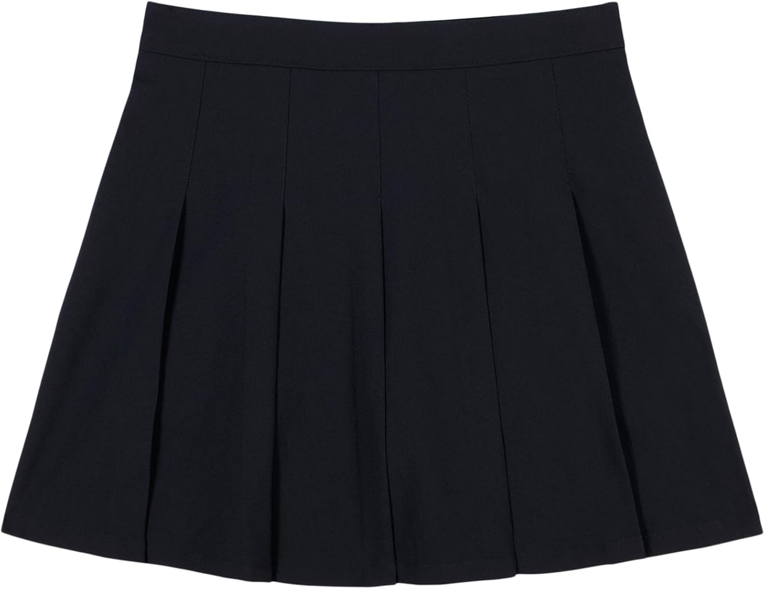 IZOD Girls' Juniors Uniform Pleated Pull-on Scooter Skirt with Undershorts, Performance Material, Cell Phone Pocket