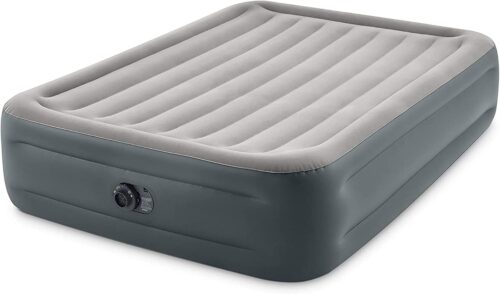 Intex Dura-Beam Series Essential Rest Airbed with Internal Electric Pump, Bed Height 18″, Queen (2020 Model)