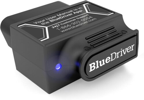 BlueDriver Bluetooth Pro OBDII Scan Tool for iPhone & Android – No Subscription Fee – OBD2 Car Scanner and Code Reader – Diagnose Check Engine, ABS, SRS, Airbag & 7000+ Issues on Vehicles 1996+