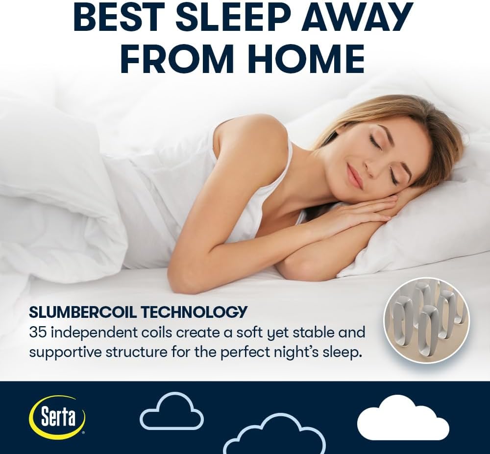 Serta Raised Air Mattress with Never Flat Pump | Luxury Inflatable Mattress with Built in Air Pump to Ensure a Good Night’s Rest | Heavy Duty Blow Up Mattress with Self Inflating Pump - Image 4