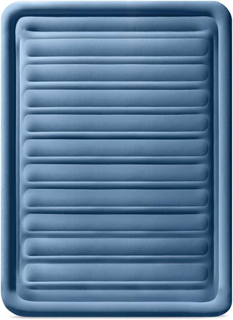 Intex: Dura-Beam Deluxe Comfort-Plush Air Mattress - 22" Queen Blue - Built-in Electric Pump, Durable Fiber-Tech, Carry Bag Included, 600lb Capacity - Image 3