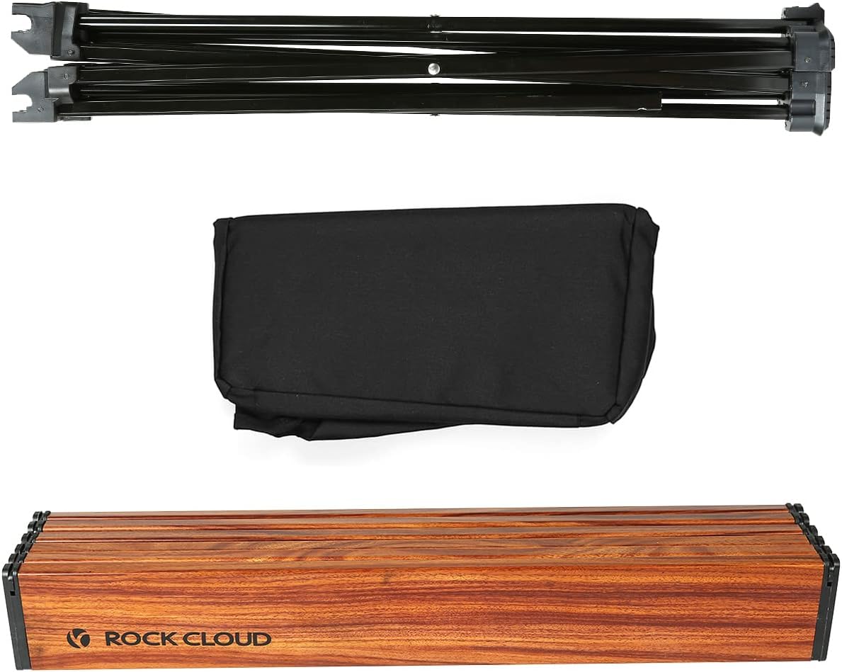 ROCK CLOUD Portable Camping Table Ultralight Aluminum Camp Table with Storage Bag Folding Beach Table for Camping Hiking Backpacking Outdoor Picnic, Small - Image 7