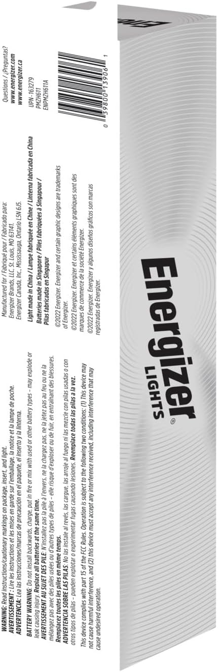 Energizer LED Flashlight Vision PRO, Ultra Bright 1000+ Lumens, IPX4 Water Resistant, Aircraft-Grade Aluminum LED Light, Rugged Metal Flash Light for Outdoors, Emergency Power Outage, Black - Image 7