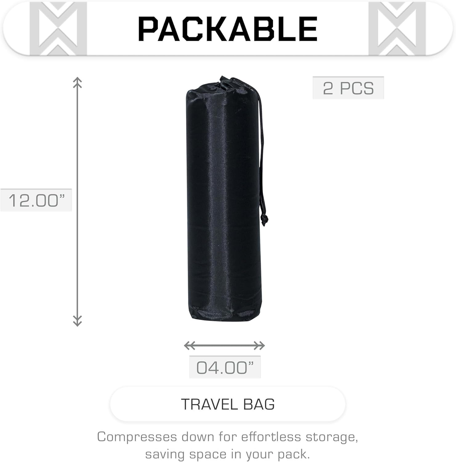 Camping Pillow 2 Pack — Camp Pillow, Backpacking Pillow — for Sleeping Bag & Hiking, Reliable & Comfortable - Image 3