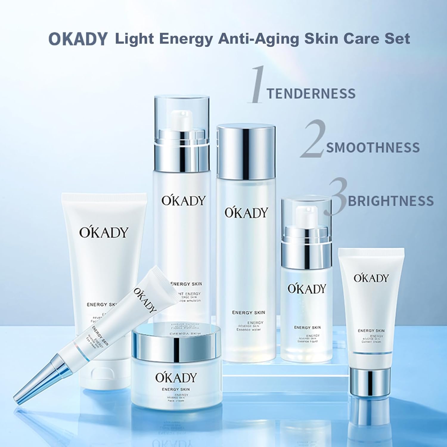 O’KADY Anti Aging Facial Skin Care Set Birthday Gifts for Mom Anniversary Gifts Products Skin Beauty Care Skincare Kits With Gifts Sets Care Package For Women Mother's Days - Image 5