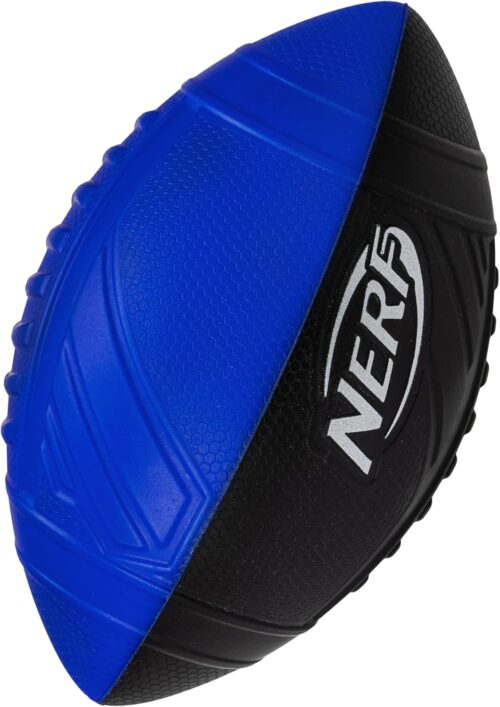 Nerf Pro Grip Football, Blue, Classic Foam Ball, Easy to Catch & Throw, Sports Toys, Christmas Gifts or Stocking Stuffers for Kids