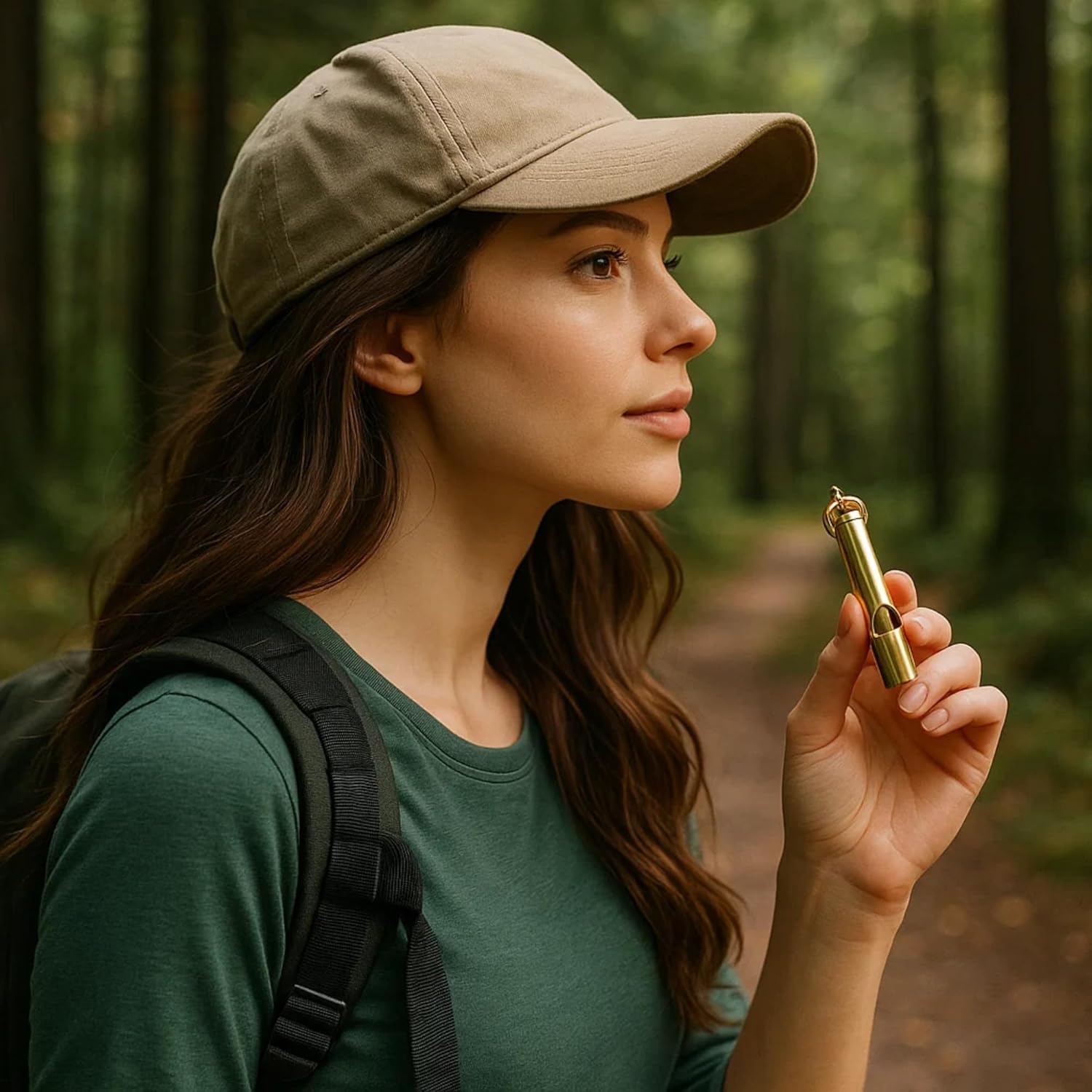 Loudest Brass Whistle Best Premium Emergency Whistle 125db+ One Piece Outdoor Survival Whistle On Key-Chain or Hang Around Your Neck and Carry it Anywhere! - Image 3