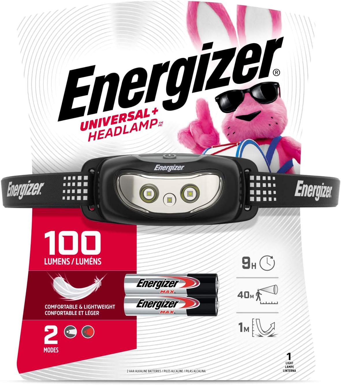 Energizer Universal+ LED Headlamp (2-Pack), IPX4 Water Resistant Headlamps, Bright Head Light for Outdoors, Camping, Running, Storm, Survival LED Light for Emergencies (Batteries Included) - Image 2