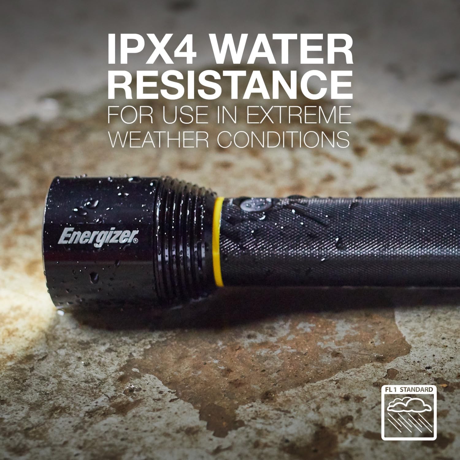 Energizer LED Flashlight Vision PRO, Ultra Bright 1000+ Lumens, IPX4 Water Resistant, Aircraft-Grade Aluminum LED Light, Rugged Metal Flash Light for Outdoors, Emergency Power Outage, Black - Image 3