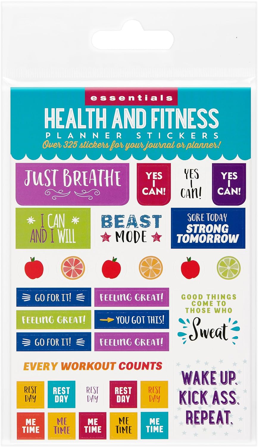 Essentials Health & Fitness Planner Stickers (Set of 325 Stickers) - Image 3