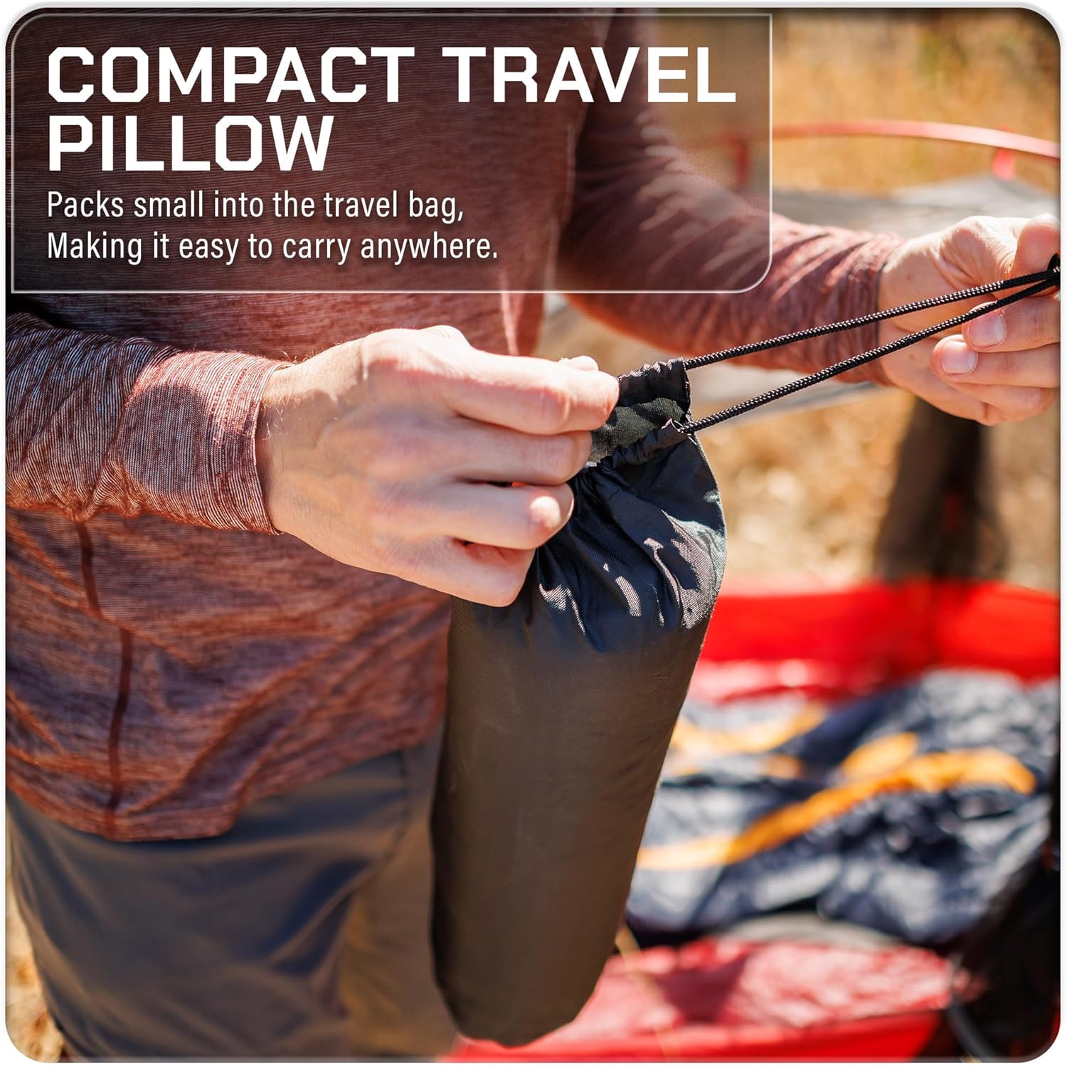 Camping Pillow 2 Pack — Camp Pillow, Backpacking Pillow — for Sleeping Bag & Hiking, Reliable & Comfortable - Image 7