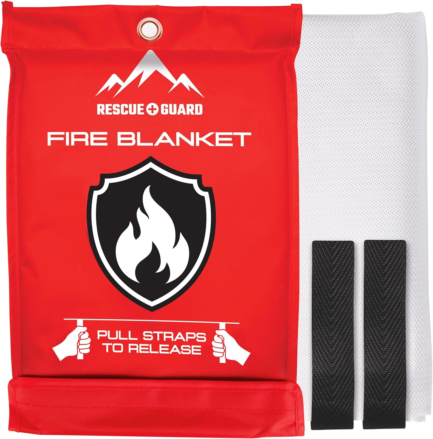 Emergency Fire Blanket - 1-Pack 40”x40” Stay Prepared With Our Fireproof Blanket Extinguish Flames for Your Home Kitchen - Be a hero with first house must haves along with Extinguisher - Home Safety