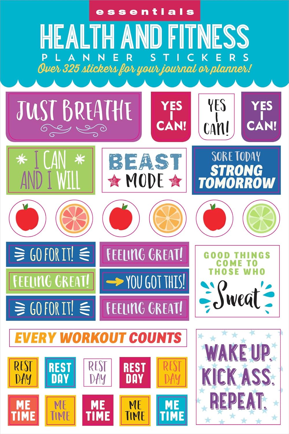 Essentials Health & Fitness Planner Stickers (Set of 325 Stickers) - Image 4